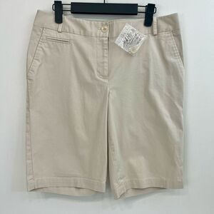 Talbots Long Bermuda Shorts in Light Khaki Size 6